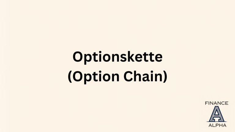 Optionskette Option Chain