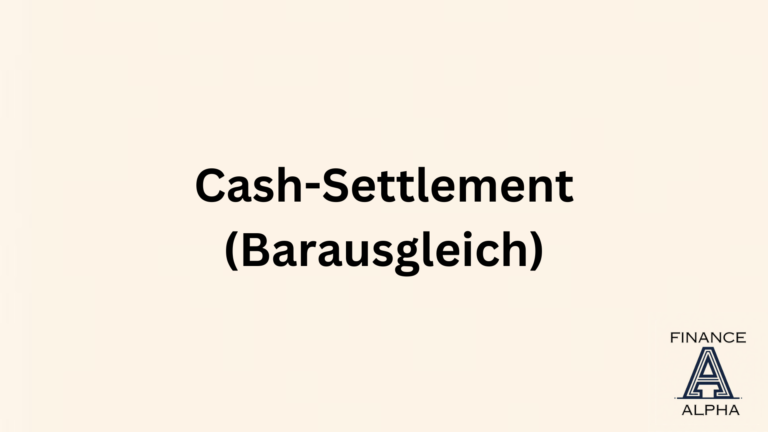 Cash Settlement (Barausgleich) von Optionen & Futures